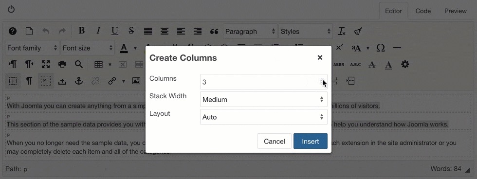 Create columns with a selection and add an extra column