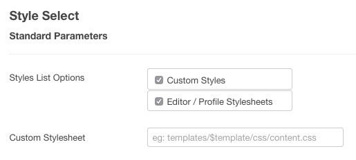 style select custom stylesheet